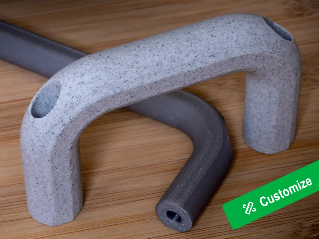 Výhody PLA Model úchytek vyroben pomocí 3D tisku z PLA filamentu.